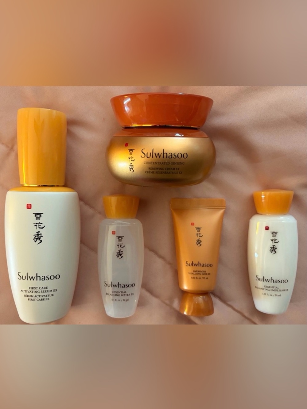 Sulwhasoo Concentrated Ginseng Renewing Cream EX, Serum, etc. 5 piece set